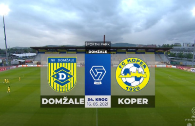 PLTS, 34. kolo: Domžale - Koper 3:1