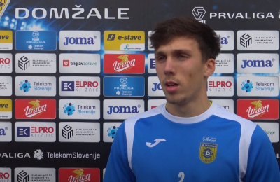 Andraž Žinič pred tekmo z Bravom