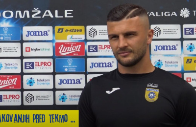 Ajdin Mulalić v pričakovanju večerne tekme z NK Tabor Sežana
