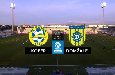 PLT, 22. krog: Koper - Domžale 0:2