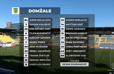 PLTS, 21. kolo: Celje - Domžale 0:2