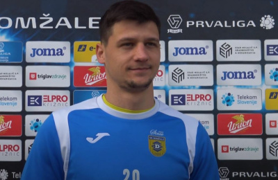 Sven Šoštarič Karič pred tekmo s Taborom